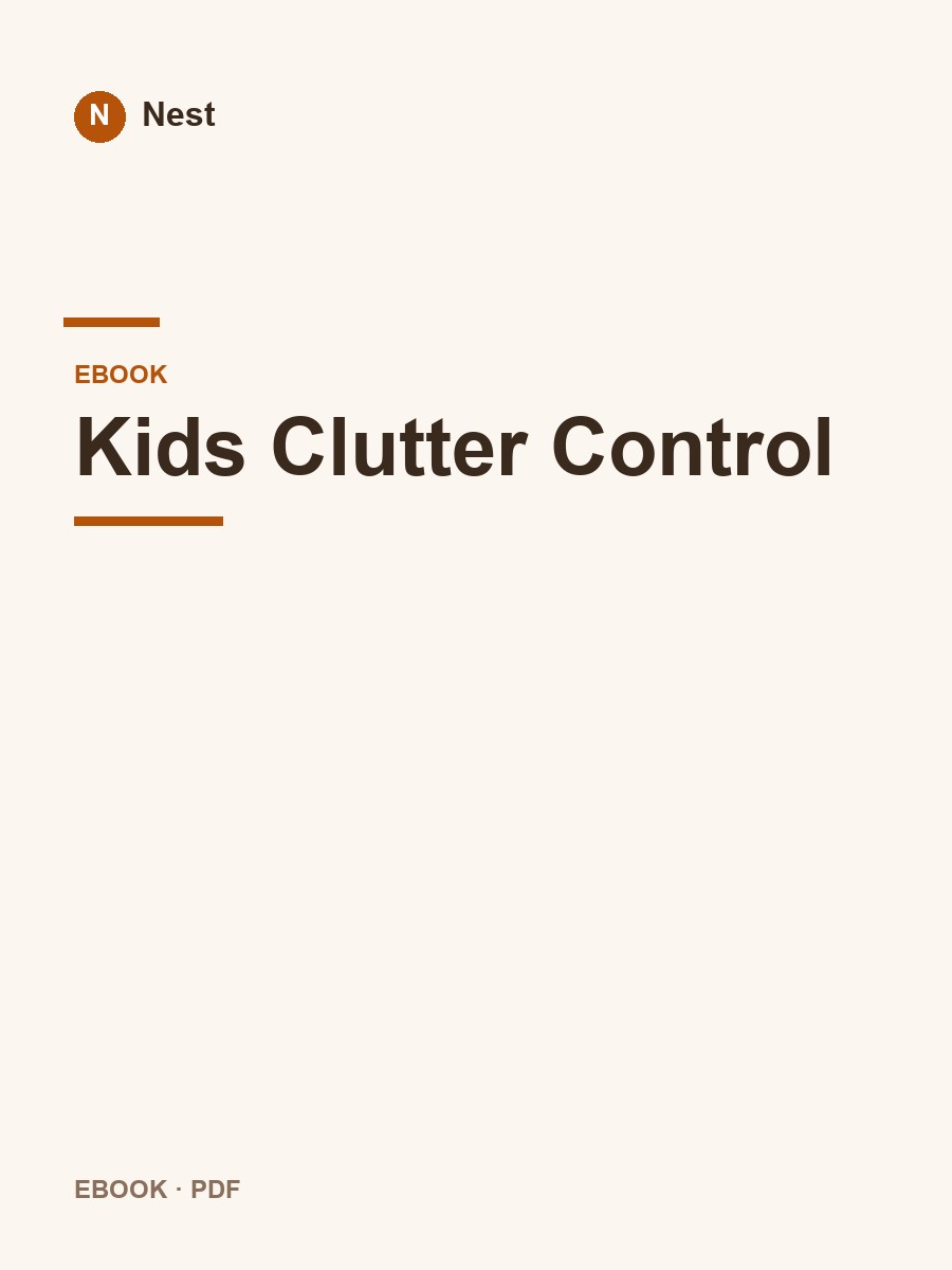 Kids Clutter Control cover