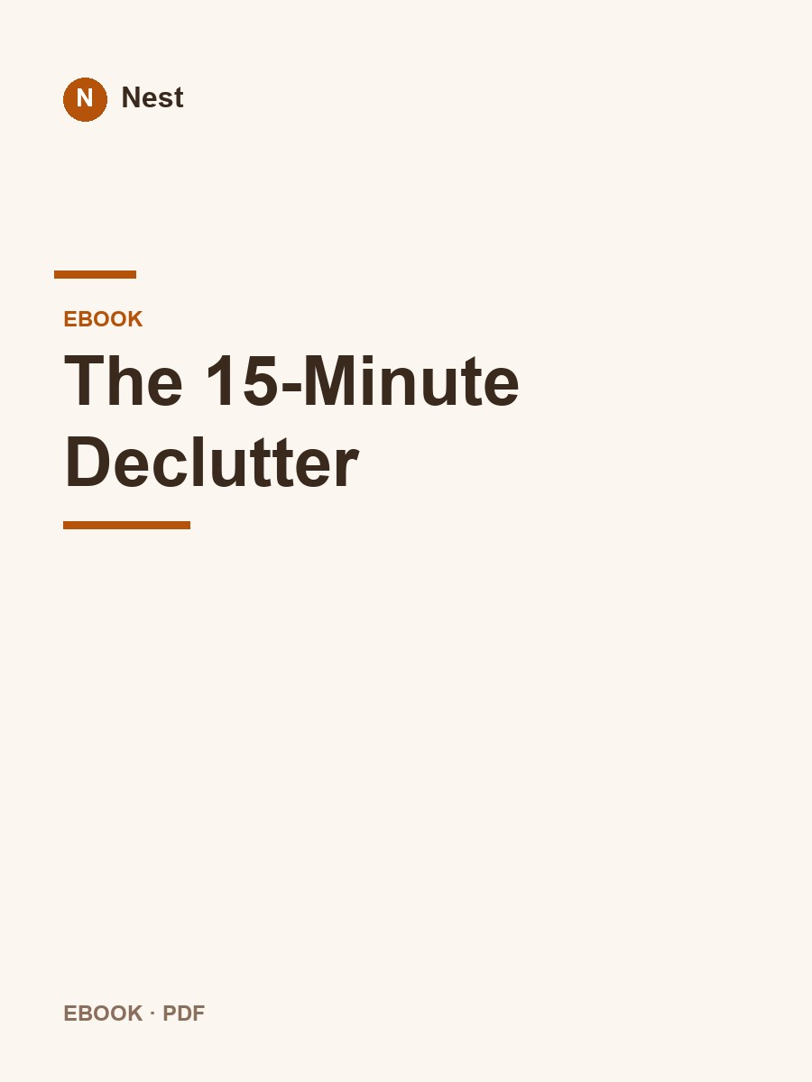 The 15-Minute Declutter cover