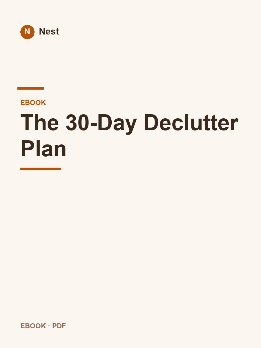 The 30-Day Declutter Plan cover