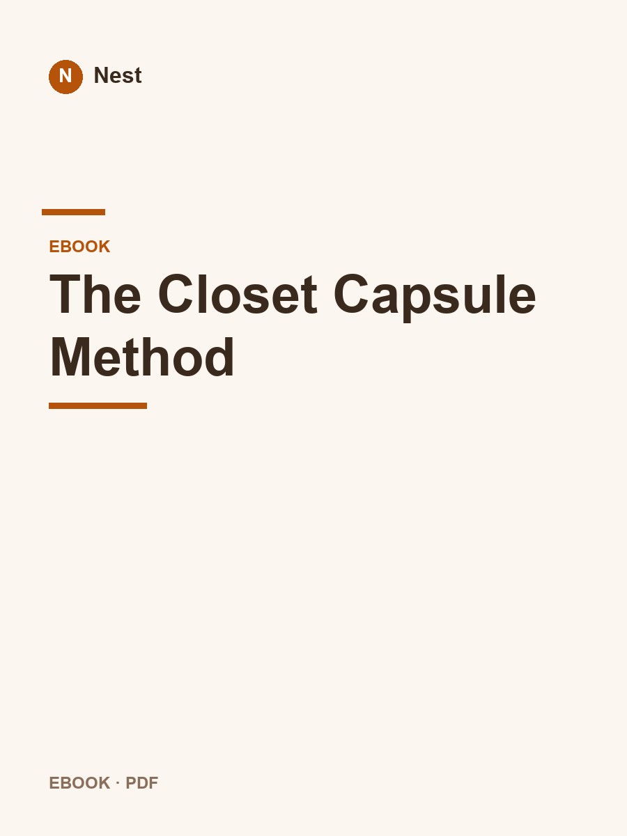 The Closet Capsule Method cover