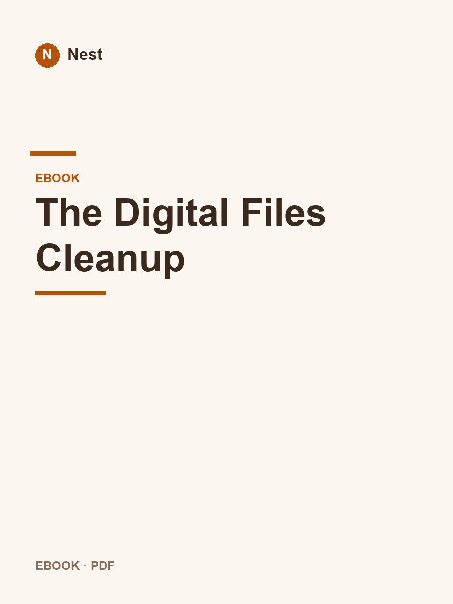 The Digital Files Cleanup cover